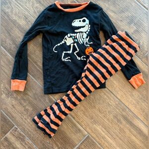 Carter's Black and Orange Pajama Set